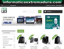 Tablet Screenshot of informaticaextremadura.com